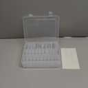 Bead Organizer Box, 30pcs Small Clear Plastic Storage Containers, Craft Storage Box Features Hinged Lid and Labels, Mini Boxes for Bracelets, Jewelry, Diamonds, Clay Beads, Screws, Seeds, Small Parts