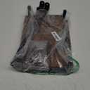 Clamp On Desk Organizer Shelf, 12 Inch Clamp-on Above or Under Desktop Storage Shelf,2 Tier Clip On Shelving Unit for Table Accessories (Brown)