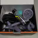 hygger 360GPH Electric Aquarium Gravel Cleaner, 5 in 1 Automatic Fish Tank Cleaning Tool Set Vacuum Water Changer Sand Washer Filter Siphon Adjustable Length 15W, Grey