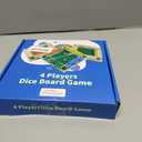 Shut The Box Game Wooden - Travel Board Game Small Size 8.6 Inch - Close The Box Dice Game - 8 Dice 10 Numbers