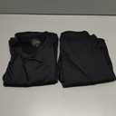 Cuddl Duds Womens Heavyweight Cold Weather Fleece Lined Thermal Set  Long Sleeve Top & Leggings - Winter Lounge Sets (Small, Black)