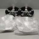 Dr.Acces Golf Cart 8" Wheel Covers Hub Caps W/Chrome Spokes for EZGO Cub Car Yamaha Golf Cart Set of 4pcs