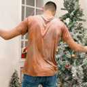 Goodstoworld Unisex 3D Fake Abs T Shirts Shredded Chest Printed Short Sleeve Costume Novelty Tees Shirt (XL)