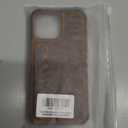 Wallet case for iPhone 13 pro Max Real Leather 6.7 case,Genuine Leather Shockproof Anti-Fall Case, Flip Cover with Card Slot, Double Magnetic Buckle,Kickstand Durable Brown