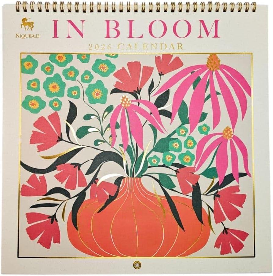 NIQUEA.D, In Bloom 2026 Spiral Wall Calendar