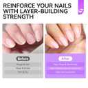 7 x Nail Ridge Filler For Damaged Nails: Gelike ec 8 in 1 Nail Strengthener for Thin Nails and Growth,Protein Nail Ridge Filler with Top Coat Free