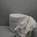King Size, White Comforter, Ruffled Comforter,  Fluffy Vintage Farmhouse Shabby Chic Bedding Soft All Season