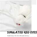 4 Ft Halloween Decorations Outdoor Giant White Spider Prop Terrifying Giant Spider Realistic Large Haunted House Prop Furry Spider Decorations