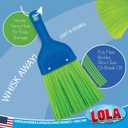 2 x LOLA Heavy Duty Whisk Broom, Hand Brush, 2 Pack Durable Bristles, Whisks Away Dirt & Debris, Compact, Hang Hole for Easy Storage, Indoor/Outdoor