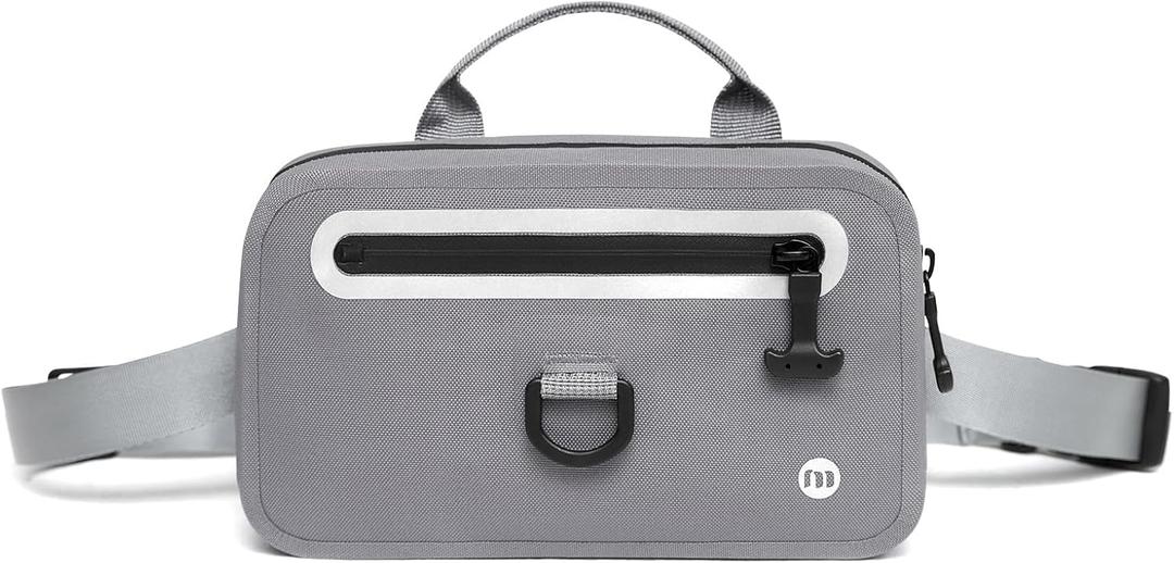 Floating Waterproof Fanny Pack with Extra-Long Adjustable Belt  Secure Waterproof Belt Bag for Phone, Passport, and Wallet, Ideal for Swimming, Kayaking, Boating, Beach, Fishing, Waterpark (Gray)