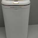 Sooyee 14 litres Automatic Bathroom Trash Can with lid,3.6 Gallon Touchless Trash Can or Kick for Kitchen,Office,Bedroom,Bathroom,Living Room, Whitw