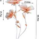 Giant flowers for decoration with stand,Floor standing oversized large organza flowers Decor,Giant artificial flowers for Wedding Decorations,Shop Window Display,Banquet,garden party(Champagne)