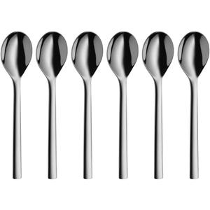 WMF Teaspoon Set 6-pcs. Nuova, Stainless Steel, Silver, 11.1 x 14.9 x 7.1 cm