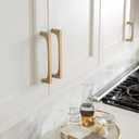 Amerock Merced 3-3/4 inch (96 mm) Center-to-Center Champagne Bronze Cabinet Pull, BP37423CZ