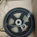 CasterHQ 8" X 2" RUBBER ON CAST IRON WHEEL - 650 LBS CAPACITY - Replacement Caster Wheel - Commercial/Industrial Application - 8 inch x 2 inch - Medium/Heavy Duty