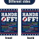 3 x 12x18 Inches Hands Off Social Security And Medicare Protest Garden Flag Double Sided Indoor Yard Outdoor Decoration Flag