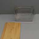 spospo 2 Pack Trash Bag Holder with Bamboo Lid, Stackable Trashbag Dispenser, Extra Large Garbage Bag Holder for Kitchen Laundry Room Under Sink Organization and Storage