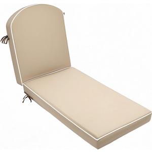 80 x 26 inch Outdoor Chaise Lounge Cushion Water Resistant Large Patio Pool Lounge Chair Cushion (Khaki)