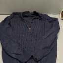 Dokotoo Women's Sweaters 2026 Fall Winter Quarter Zip Casual Ribbed Cable Knit Pullover M