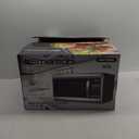 Emerson MW1338SB Countertop Microwave Oven, 6 Pre-Programmed Settings, Removable Glass Turntable, Child Safety Lock, 1.3 Cu ft, 1000W, Stainless Steel
