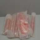 24 Pack Pink Detachable 2 piece Champagne Flutes 5.5 Oz Unbreakable Plastic Mimosa Disposable Champagne Glasses Drinking Cups Stemmed Reusable Wine Toasting Glasses for Wedding (24, Clear Pink)