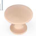 homdiy 5 Pack Cabinet Knobs Pink Drawer Knobs Solid Pulls, Cabinet Hardware Handles for Kitchen Bathroom