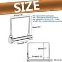 2 x Trailer Pin,SpzcdZa 12pcs Square Pto Pin Shaft Locking Pin 1/4 pin Hitch pin Wire Lock Pin Safety Coupler Pin 1/4" x 2-3/4"for PTO,Farm,Lawn,Hitches,and Garden(Silver)