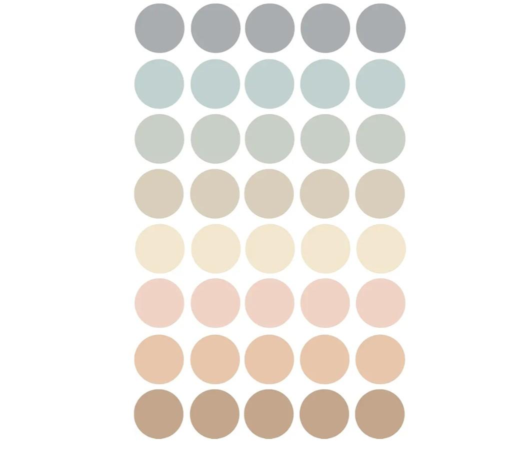 Polka Dot Wall Stickers, Kids' Bedroom Wall Decorations, Bohemian Wall Decals, Classroom Decorations, Removable Bohemian Wall Stickers.