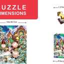 Springbok Gnome Village 500 Piece Holiday Jigsaw Puzzle- Made in The USA with Unique Precision fit Pieces for a Great Puzzling Experience (Multi)