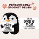 JOYIN Gifts for Mom from Daughter Son, Cute Penguin Doll Crochet with Card, Mothers Day Birthday Christmas Thanksgiving Gifts for Mom Stepmother Adoptive Mother