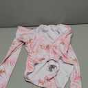 Century Star Swimsuits for Teen Girls Long Sleeve Swimsuits for Women Bathing Suit Rash Guard 2025 One Piece Surfing Modest Full Coverage Cute Athletic High Neck Swimwear Pink Leaves 0-2, XS