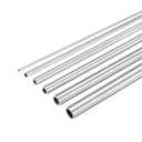 uxcell 304 Stainless Steel Tube, 1mm 2mm 3mm 4mm 5mm 6mm OD 0.15mm/0.6mm Wall Thickness 300mm Length, Pack of 6