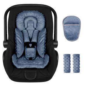 Infant Car Seat Insert Boy Girl, 3 in 1 Newborn Carseat Insert with Strap Pads, Car Seat Head Support for Baby Strollers, Swings, and Bouncers, Comfortable and Machine Washable, Blue Infant Car Seat Insert Boy Girl, 3 in 1 Newborn Carseat Insert with Strap Pads, Car Seat Head Support for Baby Strollers, Swings, and Bouncers, Comfortable and Machine Washable, Blue