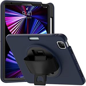 ORIbox Morandi Case for iPad Air (5th/4th) & iPad Pro 11-in. (4th/3rd/2nd/1st), Full Body Shockproof, 3 in 1 Drop Protection with 360 Kickstand/Hand Strap