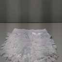 Fun Shack Women's Ruffle Pants Adult Costume, Burlesque Dancer Ruffle Pants (White) 
One Size