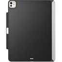 MagicKeyboard Compatible Case for iPad Pro 11 inch M4/M5 2024/2025, Cover with Apple Pencil Holder for Smart MagicKeyboard Folio Slim Durability, Durable Leather, (Keyboard Not Included), Clear, Black