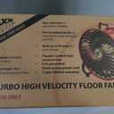 Maxx Air 16" High Velocity Turbo Fan with Pivoting Head - Efficient Air Circulation, High-Velocity Drum Fan Ideal for Home, Garage, or Workshop Use, Durable Construction, Easy Assembly
