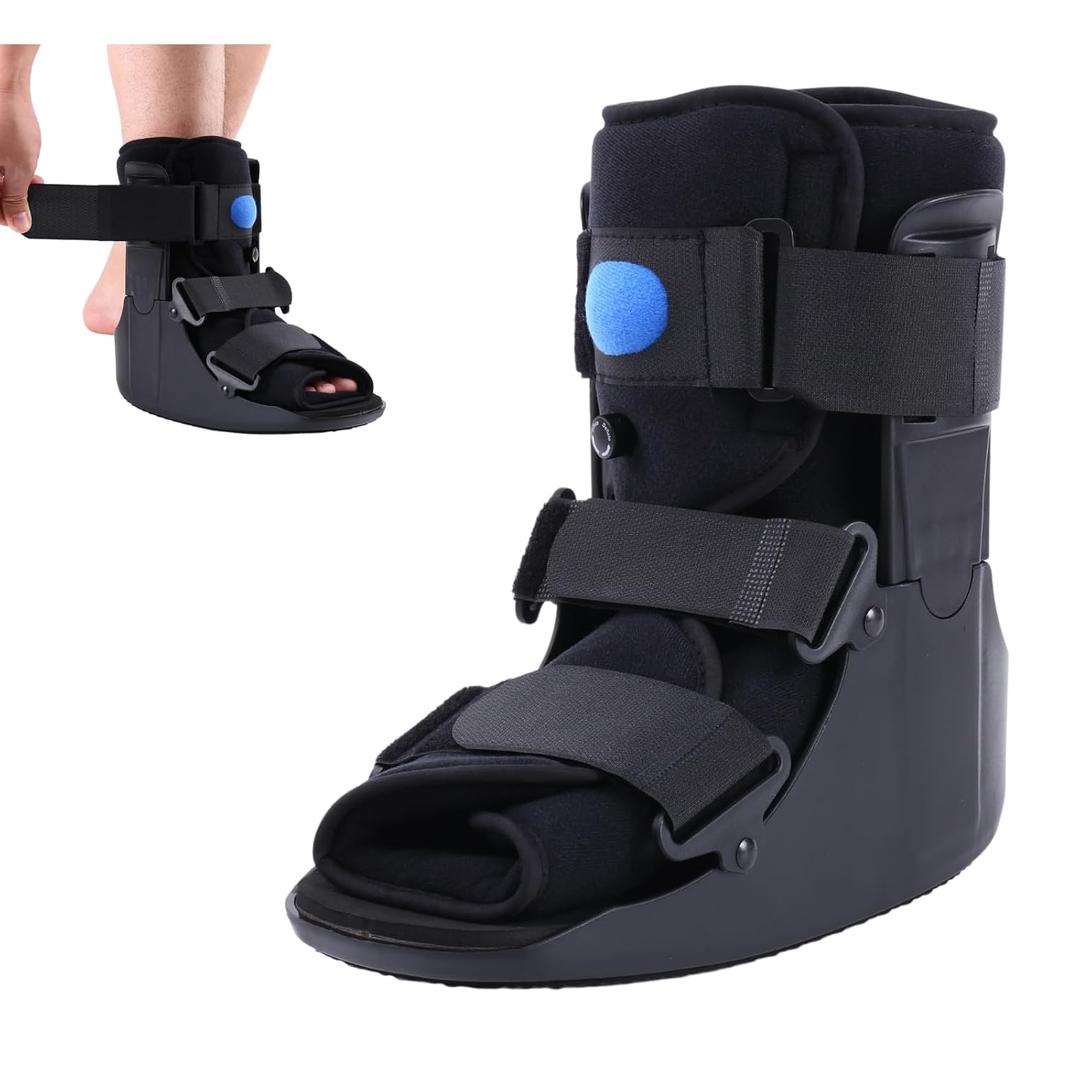 Orthopedic Walking Boot, Air Cam Walker Fracture Boot for Broken Foot, Sprains & Achilles Injuries, Lightweight Medical Inflatable Foot Support for Post-Surgery Recovery & Mobility (Small)