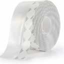 Weather Stripping Door Seal Strip,Door Strip Bottom for Doors Silicone Sealing Sticker Adhesive for Doors and Windows Gaps of Anti-Collision Silicone 5M/16FT (45MM, Transparent)