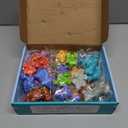 52 PCS Dinosaur Alphabet Learning Toys for Toddlers Kids 3-5, 10 Different Dinosaur Figures, Double Sided ABC Matching Game, Preschool Activities Montessori Fine Motor Toys for Toddlers Kids