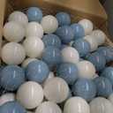 GOGOSO Ball Pit Balls Stars Moon Shapes Plastic Pitballs for Toddler Play Tent Baby Photo Props Kids Pool Water Toys Kiddie Pool Party Decor, Coffee+Beige Mix Cream Colors +Pearl Colors, 50PCS (Coffee+ Milktea+ Cream White+pearl Light Gray)