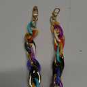 Colorful Acrylic Phone Chain Wristlet, Detachable Cell Phone Wrist Strap, Cute Phones Strap Wrist Bracelet for Phones Case, Acrylic Chain Wristlet with Tether Tab