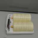 Rechargeable Flameless Candles, LED Candles, Candles with Remote and Timers, Real Wax Pillar Candles, with Flickering Embedded Star String,Ivory White, Set of 2