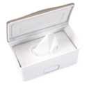 Ubbi Baby Wipes Dispenser with Weighted Plate and Secure Seal, Nursery and Baby Registry Essential to Keep Wipes Fresh, Taupe (1 Count (Pack of 1))