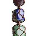 7 Chakras Stones Healing Crystals Tree of Life Wall Hanger Tumbled Gemstones Meditation Hanging Ornament Christmas Tree Memorial Hanging Pendant (A-style 2)