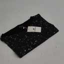 QIANXIZHAN Sparkle and Shine with Women's T Shirt Glitter Sheer See Through Sleeve Mesh Top Tee Blouse S