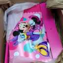 Delta Children Disney Minnie Mouse 4-Piece Toddler Room-in-a-Box Set  Includes Sleep and Play Toddler Bed, Table, 1 Chair and Toy Box, Pink