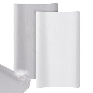 Changing Pad Cover Compatible with Graco, 15 x 33 Inches, Organic Cotton, Breathable & Easy to Clean Changing Pad Sheets Compatible with Graco for Girls and Boys, 2PACKS