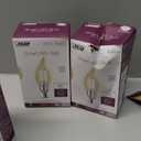 Feit Electric Smart LED Candle Wifi Bulb, Works with Alexa or Google Assistant, E12 base, No Hub, Flame Tip Filament Chandelier Light Bulb, 2700K Soft White, 4 Pack CFC40/927CA/FIL/AG/4