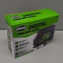 Slime 40088 Tire Inflator, Portable Car Air Compressor, Inflate Right automatic shut off, with Digital 99 psi Display, Long Hose and LED Light, 12V, 6 min inflation (Compact)